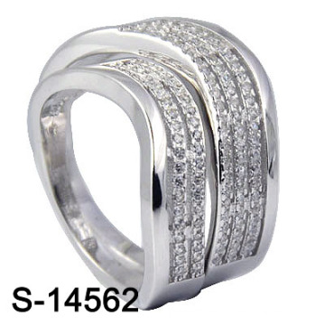 Anillo de bodas de la manera con la joyería de la plata esterlina 925 (S-14562. JPG)